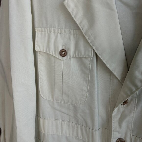 Men's Vintage Cream Safari Jacket - Picture 5 of 7